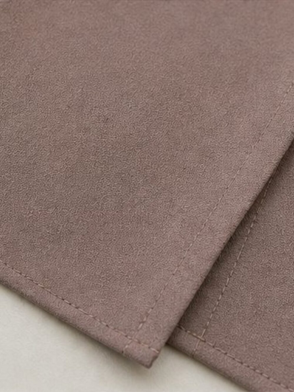 Taupe Ruffle Blouse - Picture 6 of 6